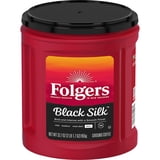 Folgers Black Silk Ground Coffee, Smooth Dark Roast Coffee, 33.7oz Canister