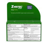 Zyrtec 24 Hour Allergy Medicine Tablets, 10 mg Cetirizine HCl Antihistamine, 30 Count