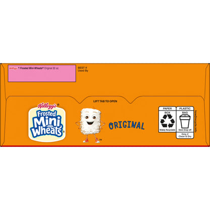 Kellogg's Frosted Mini-Wheats Original Breakfast Cereal, High Fiber, Mega Size, 32 oz