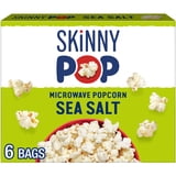SkinnyPop Sea Salt, Gluten Free Microwave Popcorn Bags, 2.8 oz (6 Count)