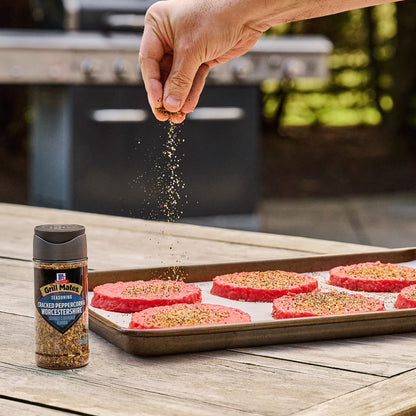 Grill Mates Kosher Cracked Peppercorn & Worcestershire Seasoning, 2.75 oz Bottle