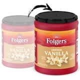 Folgers French Vanilla Artificially Flavored Ground Coffee, Medium Roast, 9.6 oz Canister