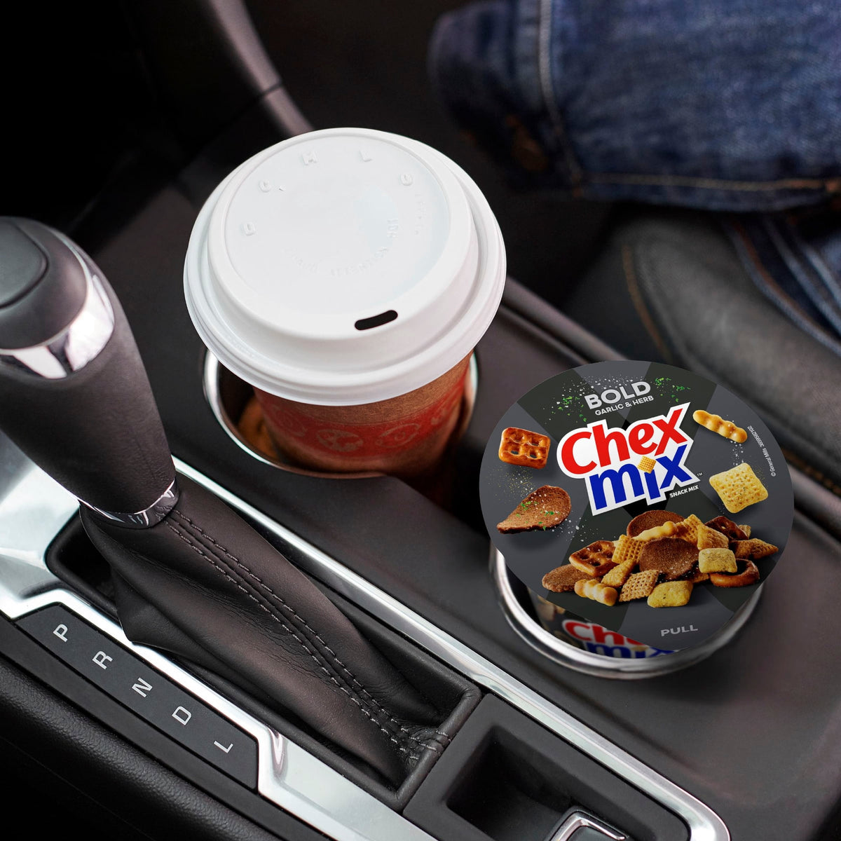 Chex Mix Bold Garlic and Herb Snack Mix, Snack Cup, 2.5 oz
