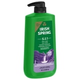 Irish Spring 5 in 1 Moisturizing Body Wash for Men, Fresh Eucalyptus & Bergamot Scent, 30 fl oz