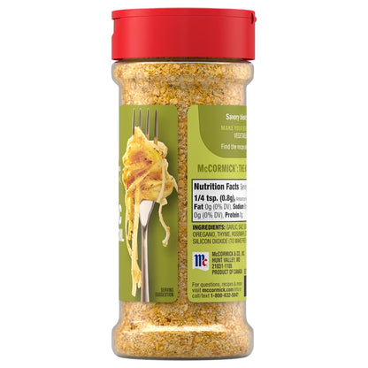 McCormick Garlic and Olive Oil Seasoning Blend, 5.25 oz Bottle