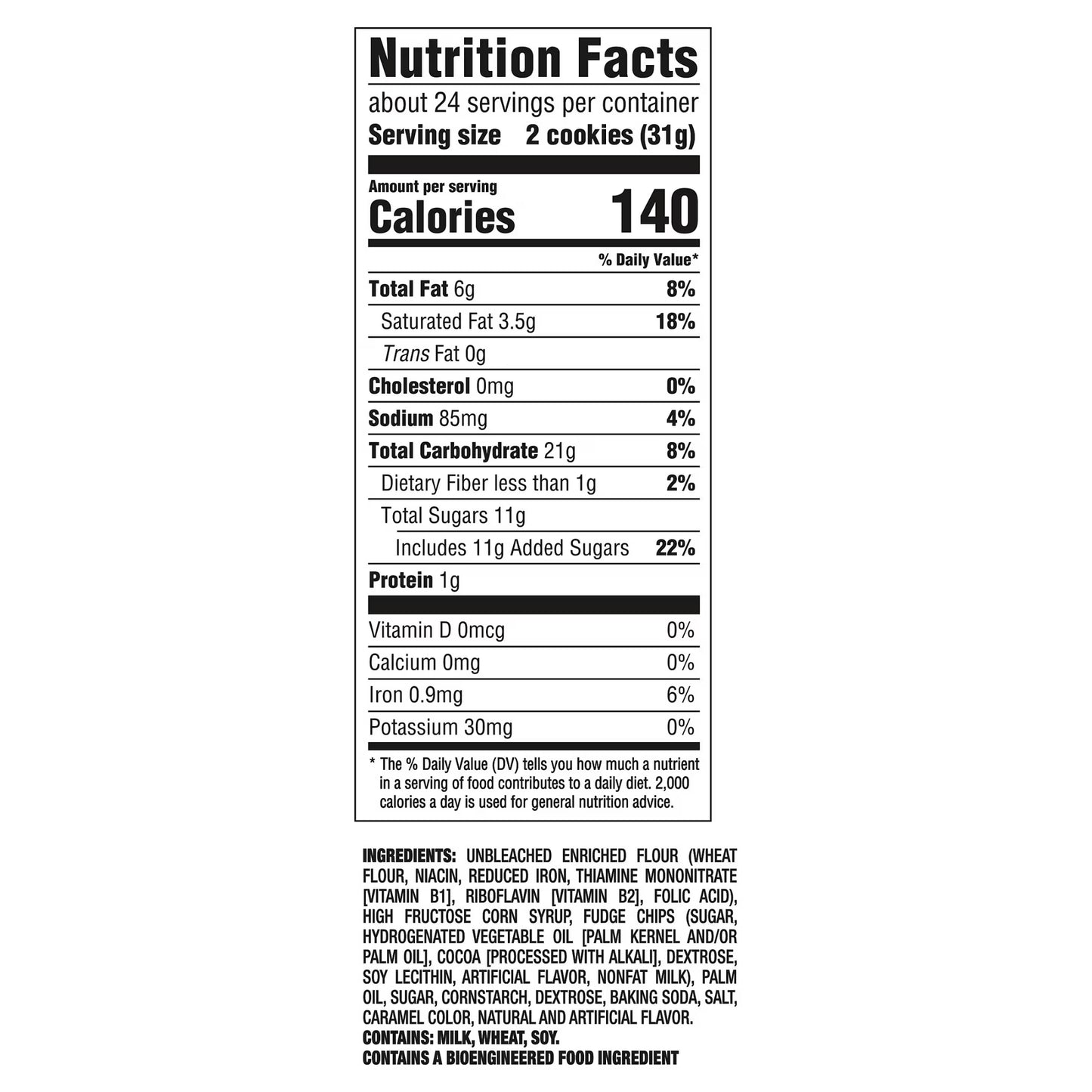 CHIPS AHOY! Chewy Fudgy Chocolate Chip Cookies, Party Size, 26 oz