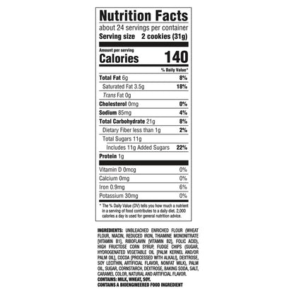 CHIPS AHOY! Chewy Fudgy Chocolate Chip Cookies, Party Size, 26 oz