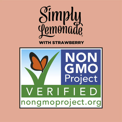 Simply Lemonade with Strawberry Bottle, 52 fl oz