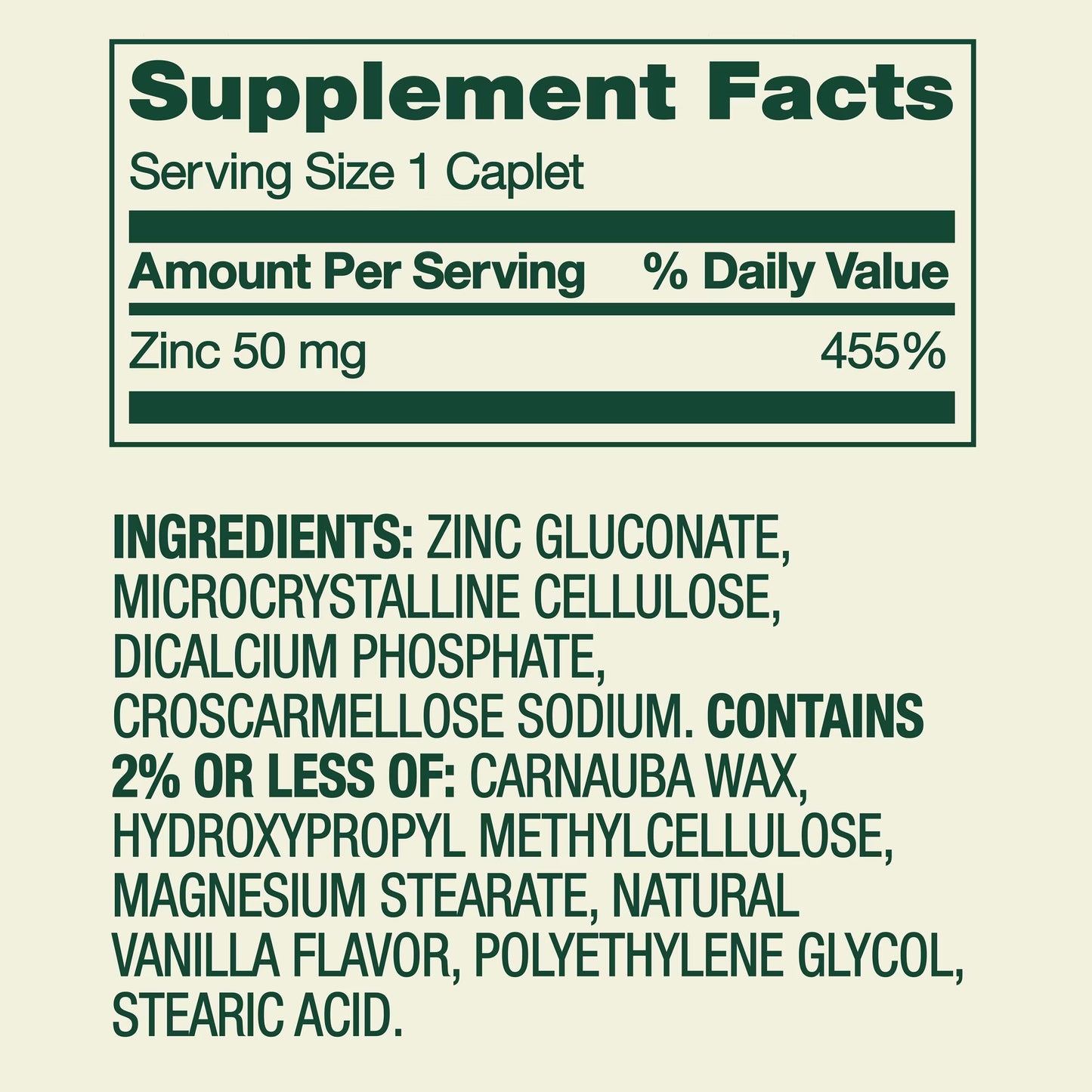 (3 pack) Spring Valley Zinc Dietary Supplement Caplets for Immune Health, 50 mg, 200 Count