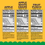 Mott's 100% Apple Juice Variety Pack, 6.75 fl oz, 32 Count Boxes