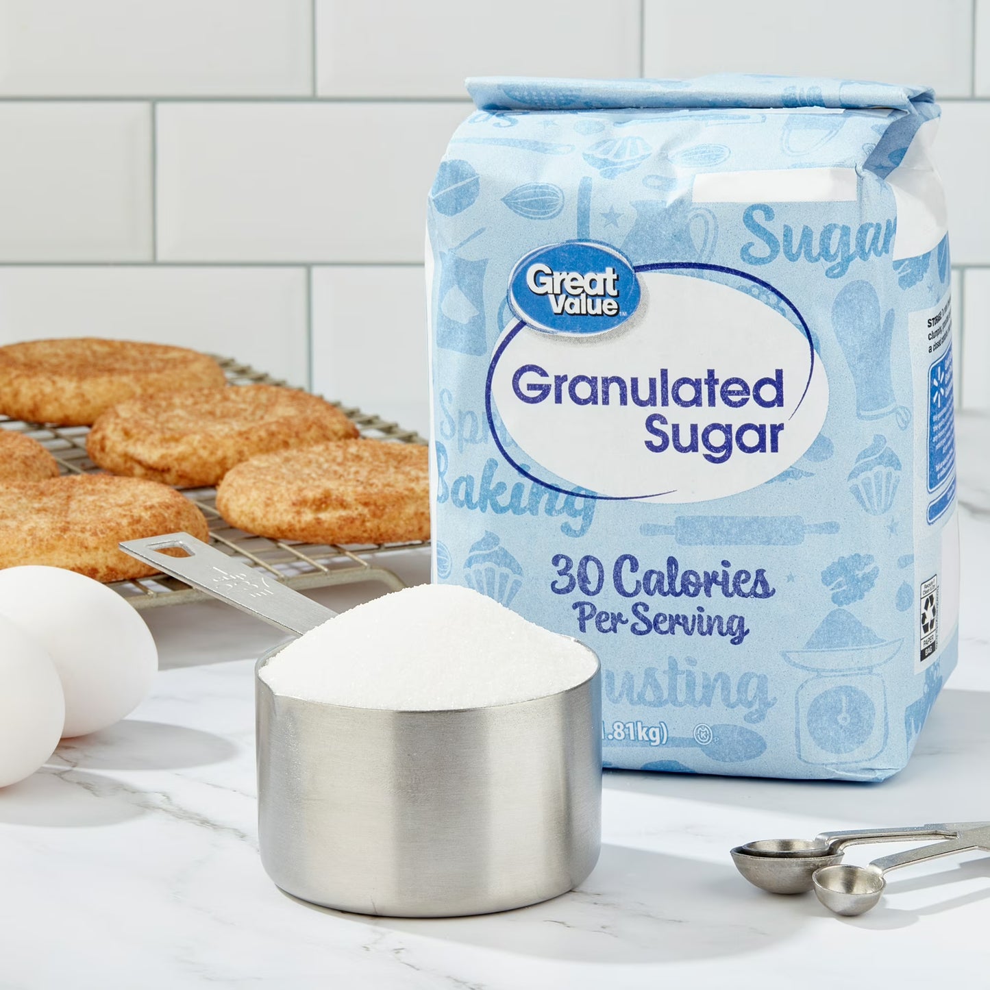 Great Value Pure Granulated Sugar, 4 lbs