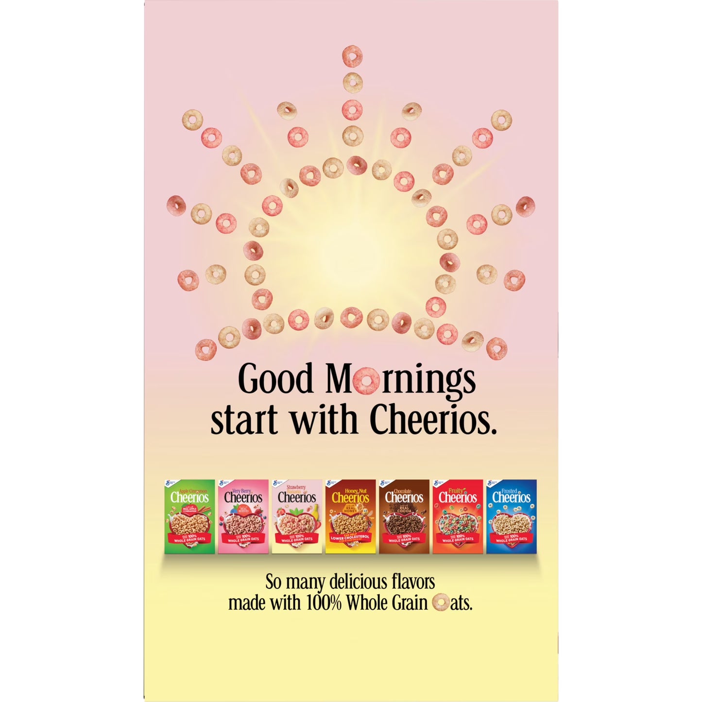 Strawberry Banana Cheerios, Heart Healthy Gluten Free Breakfast Cereal, Family Size, 19 oz