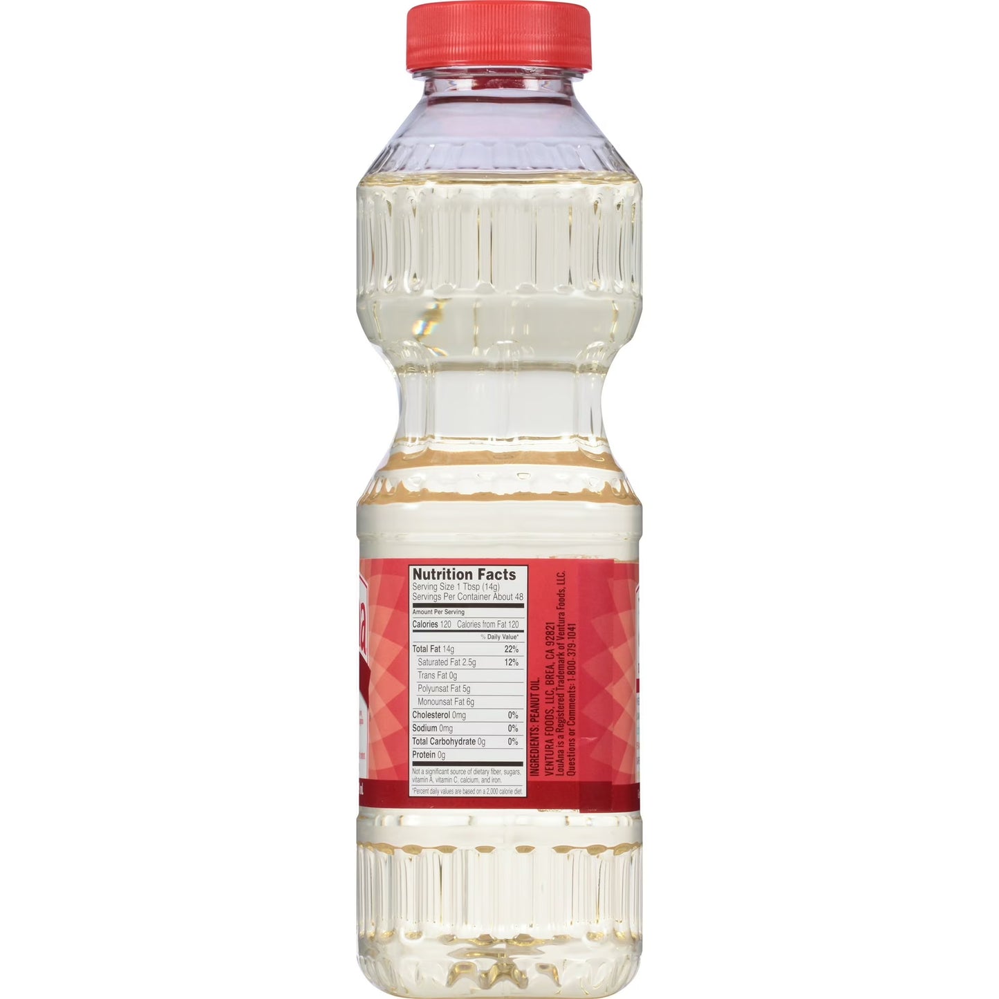 LouAna 100% Pure Peanut Oil 24 fl. oz. Bottle