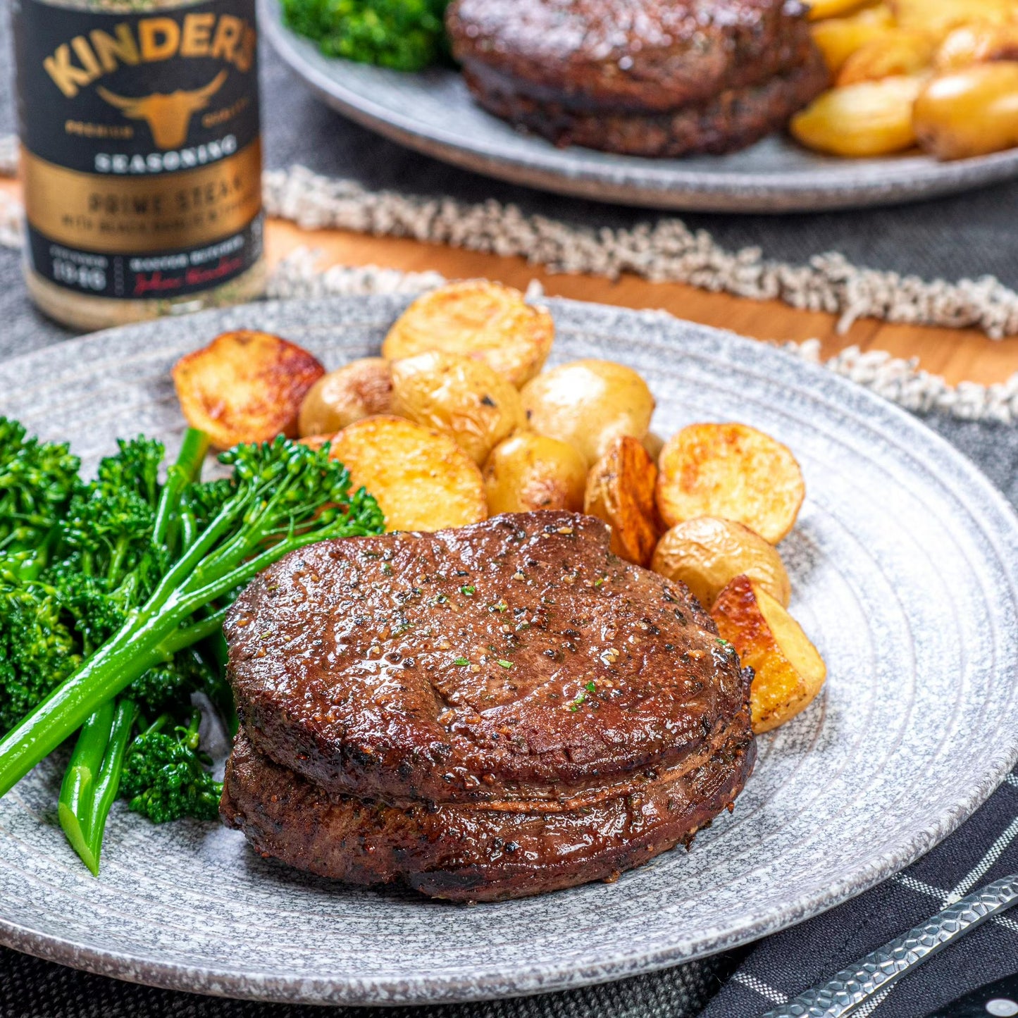Kinder's Prime Steak with Black Garlic and Truffle Rub and Seasoning, 5 oz