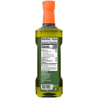 BetterBody Foods Refined Avocado Oil, 16.9 fl oz.