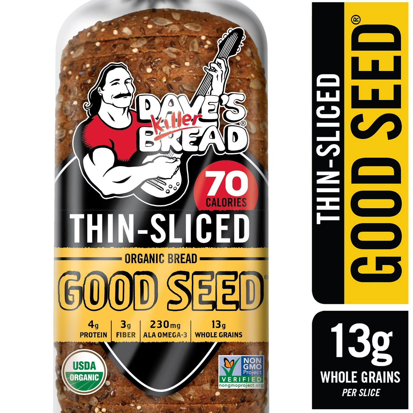 Dave's Killer Bread Thin-Sliced Good Seed Organic Bread 20.5 oz, Shelf-Stable