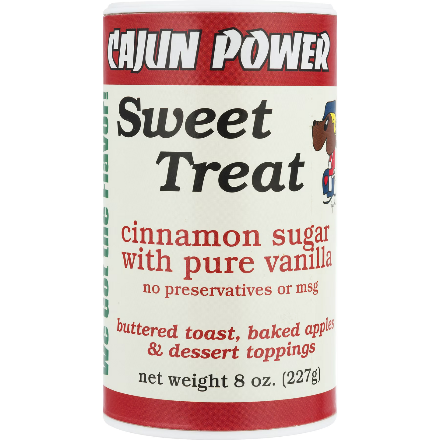 (12 pack) Cajun Power Sweet Treat Cinnamon Sugar With Pure Vanilla, 8.0 OZ