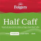 Folgers 1/2 Caff Coffee, Medium Roast Coffee, Keurig K Cup Pods, 24 Count Box
