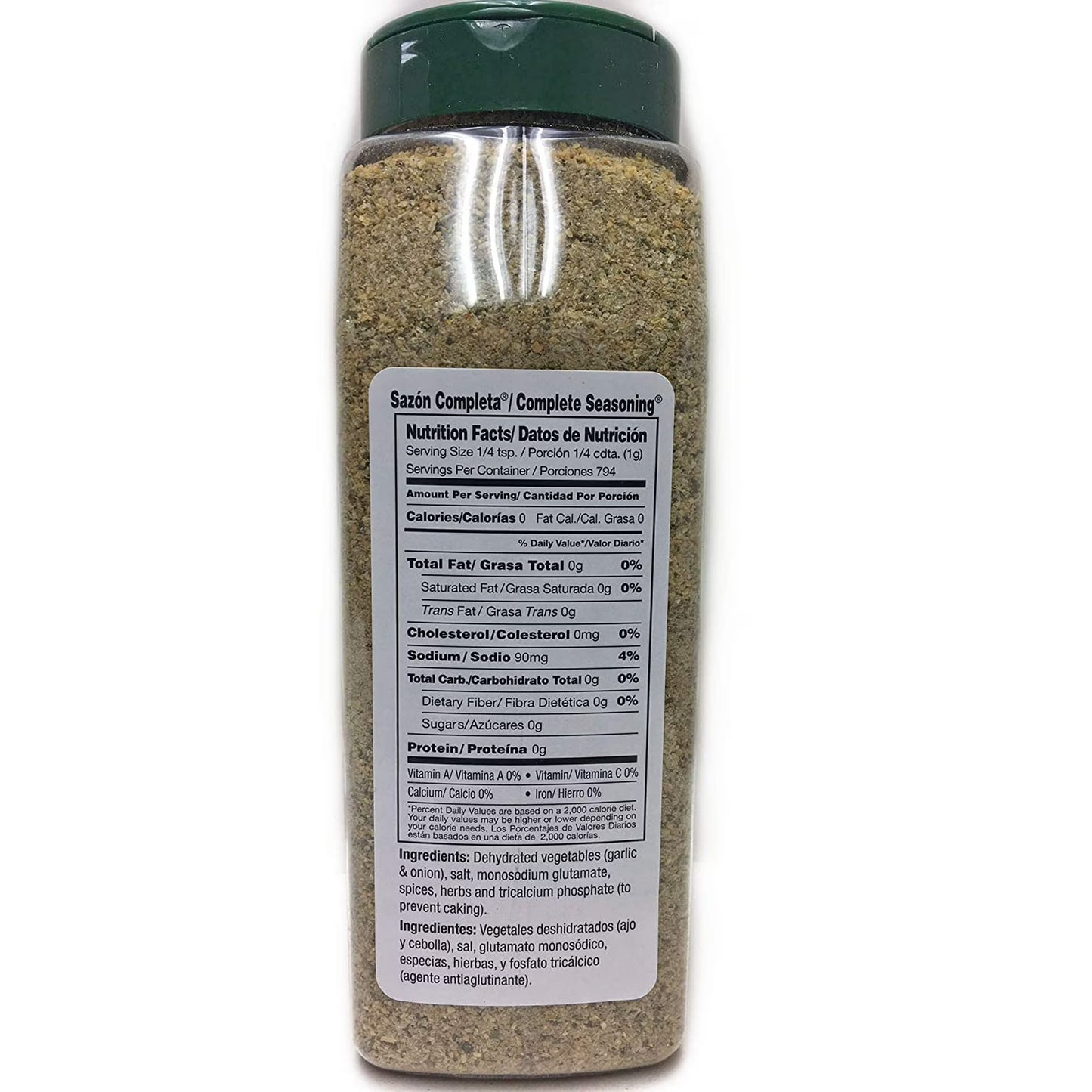 1.75 lb Bottle Complete Seasoning for Meat Poultry Spices / Sazon Completa Kosher