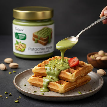Pistachio Cream, Pistachio Paste, Pistachio Spread, Pistachio Cream for Dubai Chocolate Bar, 7.05 oz.(200gr), Belgico Pistachio Cream Paste