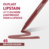 COVERGIRL Outlast Lipstain, 45 Brazen Raisin, Brown, 0.05 fl oz