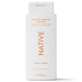 Native Body Wash Toasted Vanilla & Honey, for Women & Men, 18 fl oz