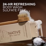 Native Men's Body Wash, Sandalwood & Coconut, Sulfate Free, Well-Crafted, 18 fl oz