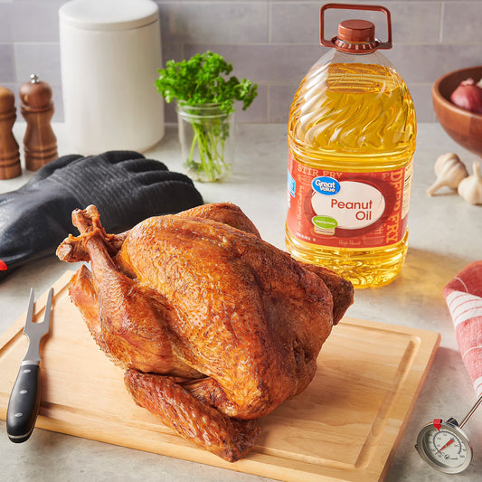 Great Value Peanut Oil, Heart Healthy and Versatile, 1 Gallon Bottle