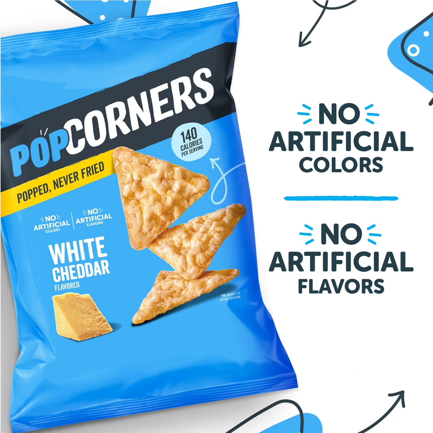 PopCorners Popped Corn Snacks, 3 Flavor Variety Pack Chips Gluten Free, 1oz 20 count