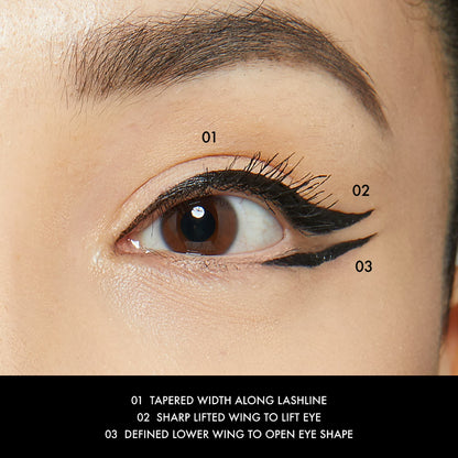 NYX Professional Makeup Epic Ink Vegan Waterproof Liquid Eyeliner, Black, 0.16 oz