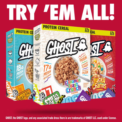 GHOST PROTEIN CEREAL, PEANUT BUTTER Flavor, 18G Protein, 10.8 oz