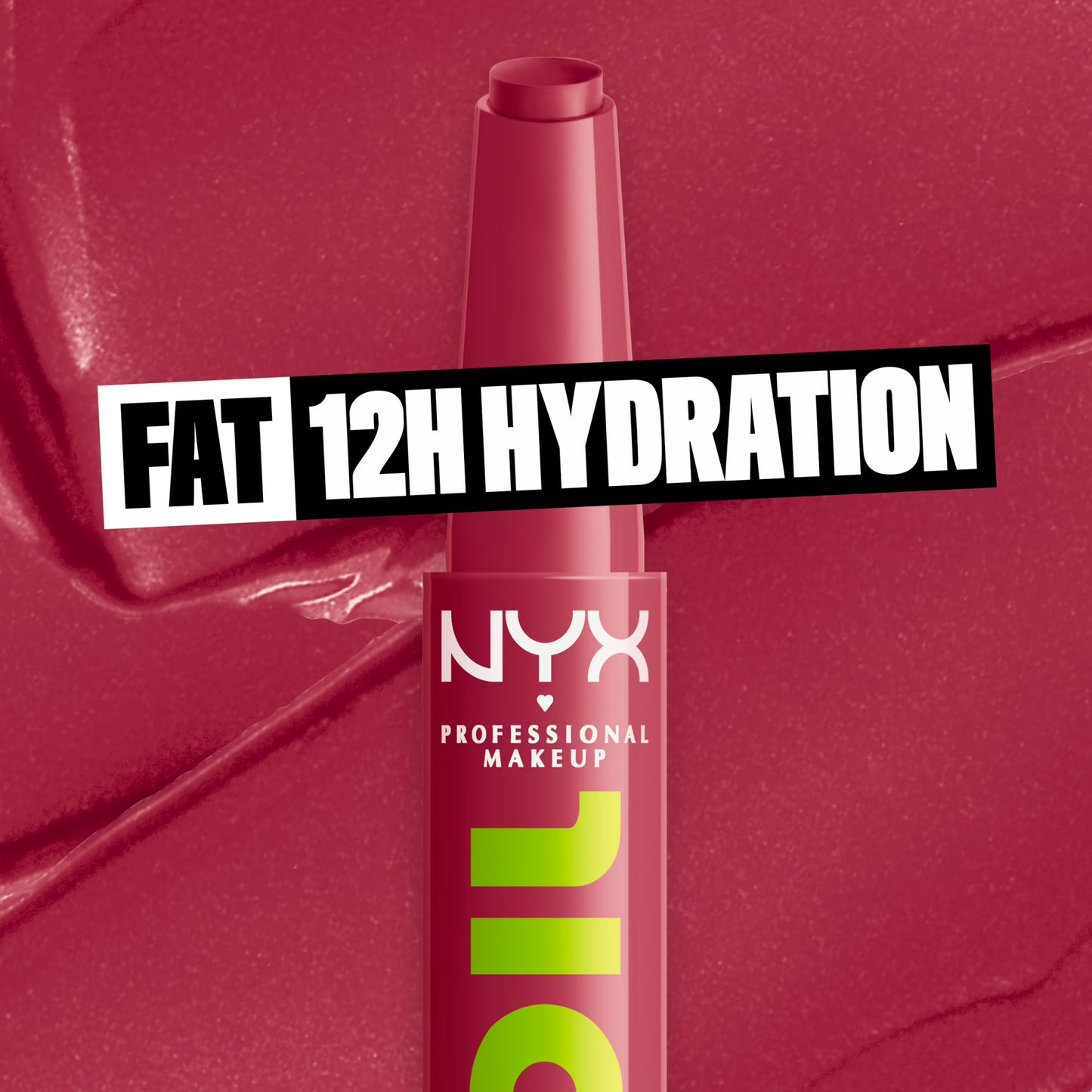 NYX Professional Makeup Fat Oil Slick Click Hydrating Tinted Lip Gloss with Lightweight Hydration, In The Drafts, 0.07 oz