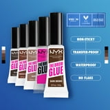 NYX Professional Makeup The Brow Glue Tinted Eyebrow Gel, Long-Hold Eyebrow Glue, Black, 0.17 oz