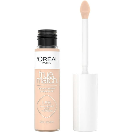 L'Oreal Paris True Match Radiant Concealer, Brightening, Hydrating, 0.33 fl oz