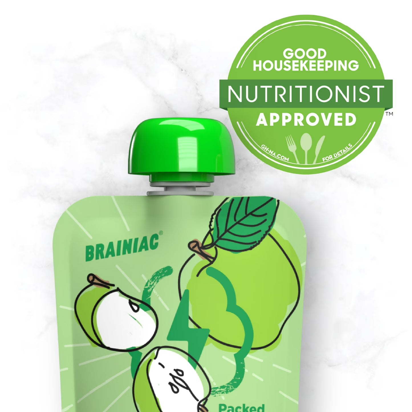 Brainiac Brain Squeezers 16ct APL, CIN Variety Pack Applesauce
