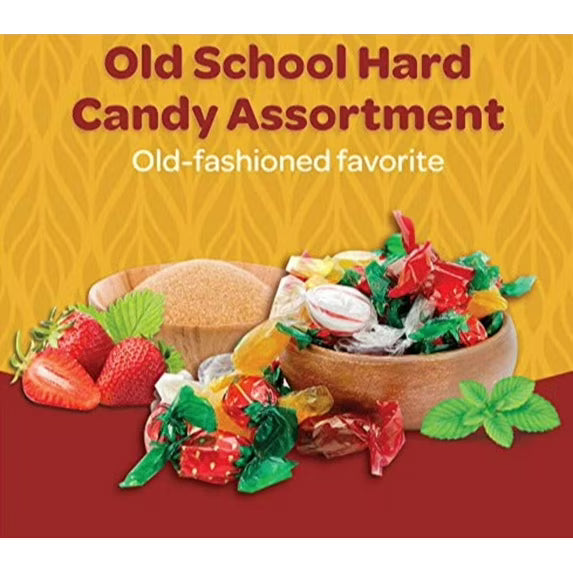The Nile Sweets Classic Old School Hard Candy Assortment - 2 Pounds, Old-fashioned Treats, Bulk Pack 2 Pounds