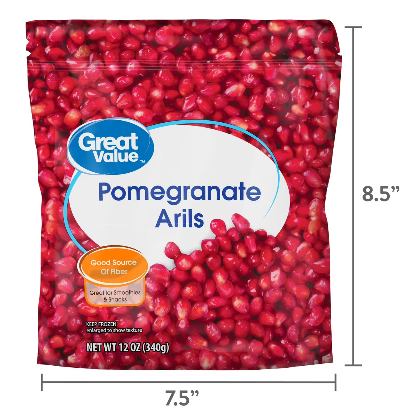 Great Value Pomegranate Arils, 12 oz (Frozen)