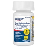 Equate Dual Action Acetaminophen 250 mg and Ibuprofen (Nsaid) 125 mg Pain Reliever Tablets, 144 Count