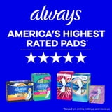 Always Infinity FlexFoam Pads, Size 5, Extra Heavy Overnight, Wings, Unscented, 40 Count