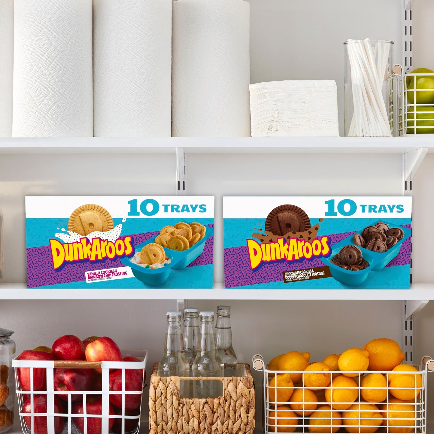 Dunkaroos Vanilla Cookies and Rainbow Chip Frosting, 10 Count, 10 oz