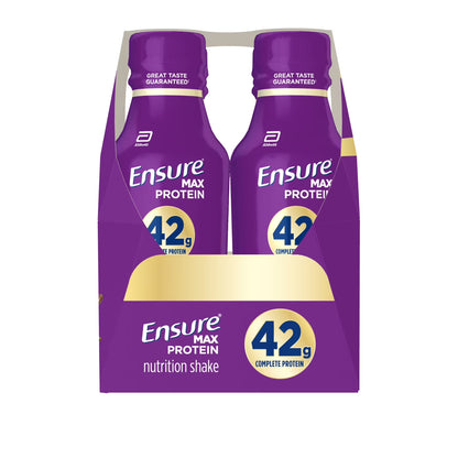 Ensure Max Protein Shake, 42g High Protein, Milk Chocolate, 14 fl oz, 4 Pack