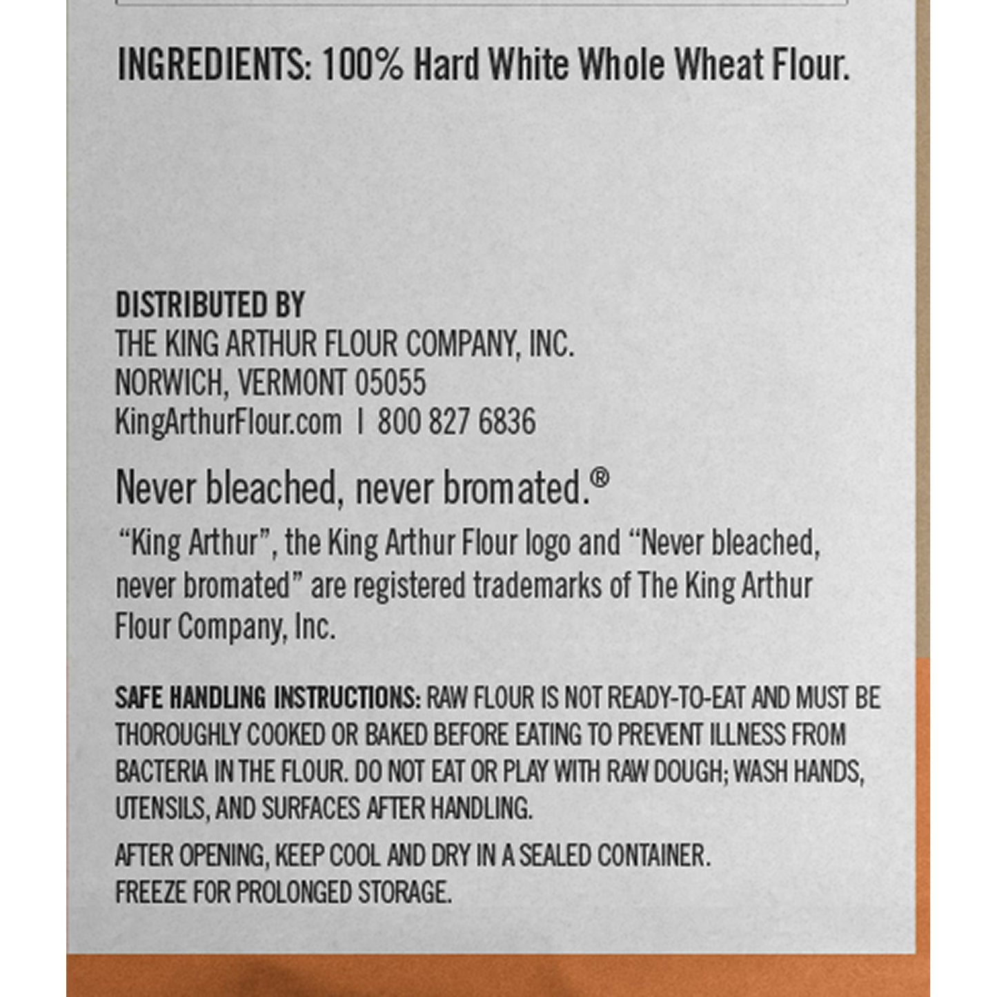 King Arthur Flour White Whole Wheat Flour 5 lb. Bag