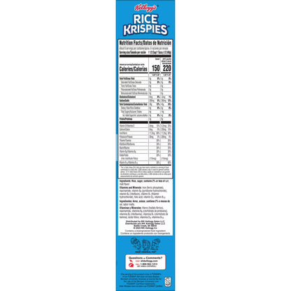 (8 pack) Kellogg's Rice Krispies Original Breakfast Cereal, 8 Vitamins and Minerals, 9 oz