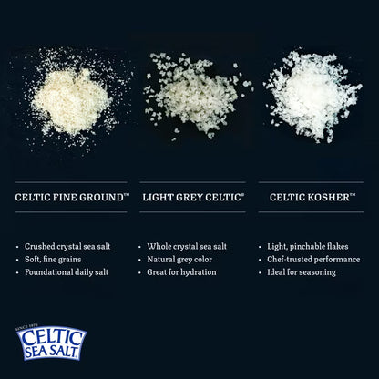 Celtic Sea Salt Light Grey Sea Salt Resealable Bag Kosher Certified 16 oz