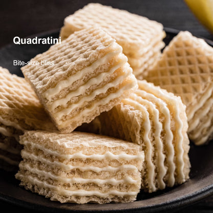Loacker Quadratini Fruity Variety Pack Wafer Cookies LARGE - Mix of Lemon, Vanilla, and Raspberry Yogurt - Premium Crispy Bite Size Wafers - LARGE Pack of 6