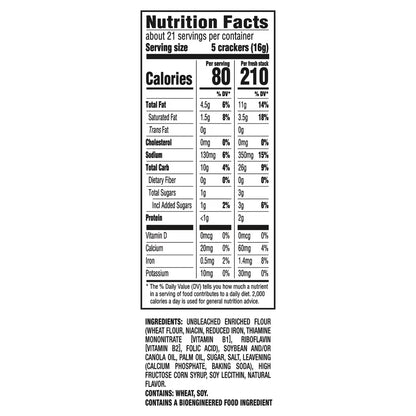 RITZ Fresh Stacks Original Crackers, Travel Snacks, 11.8 oz (8 Multi Snack Packs)
