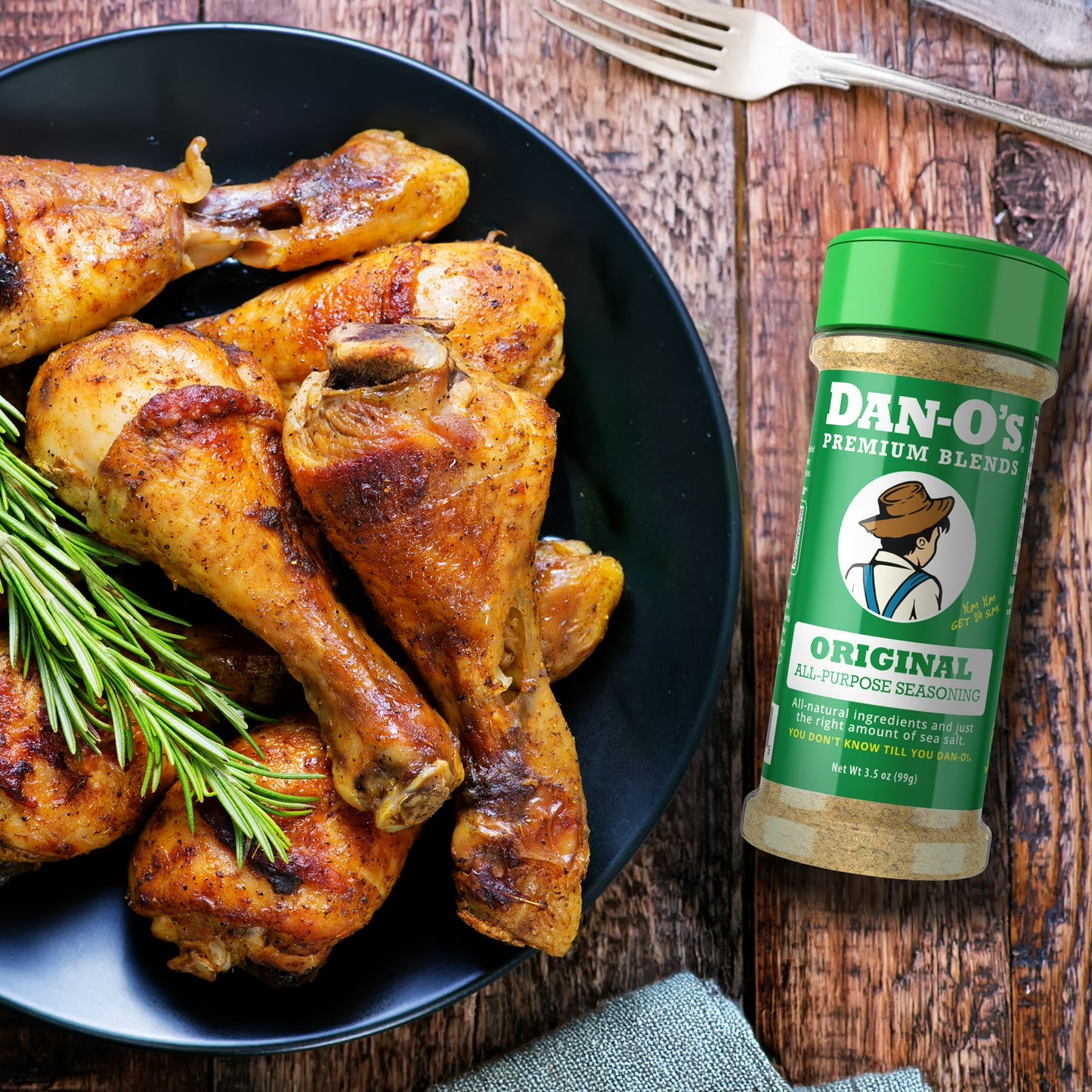 Dan-O's Original Seasoning - All-Purpose Seasoning - Great for grilling and cooking anything - Small bottle (3.5 oz)