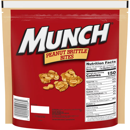 Munch Peanut Brittle Bites Gluten Free, 14.8 oz