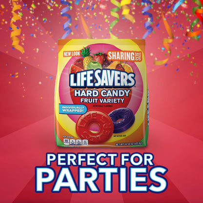 Life Savers Hard Candy Fruit Variety Candy Bag, Sharing Size, 14.5 oz, 108 Ct