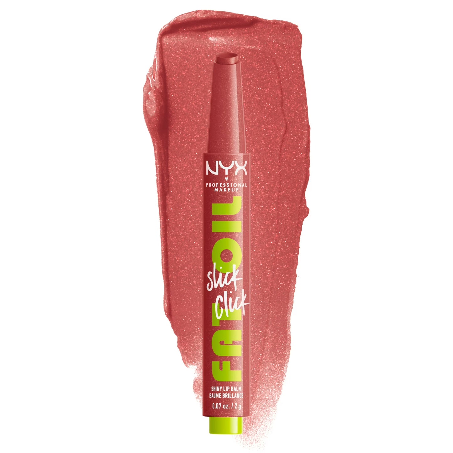 NYX Professional Makeup Fat Oil Slick Click Hydrating Tinted Lip Gloss with Lightweight Hydration, No Filter Needed, 0.07 oz